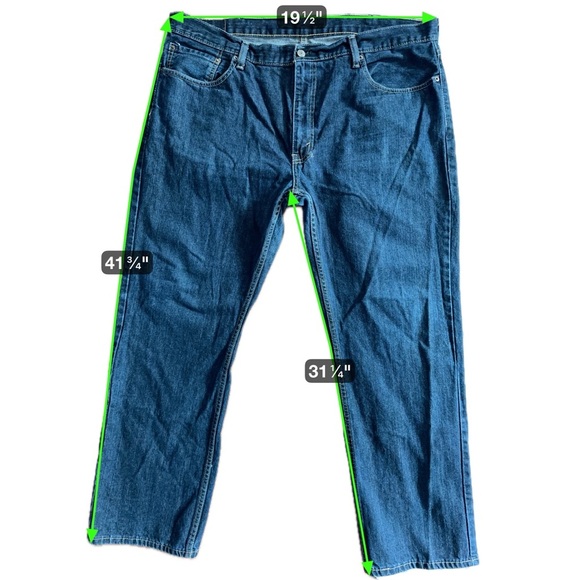 Levi’s 559 Relaxed Straight Jeans Men’s 40x32 Medium Wash Denim - Picture 10 of 11